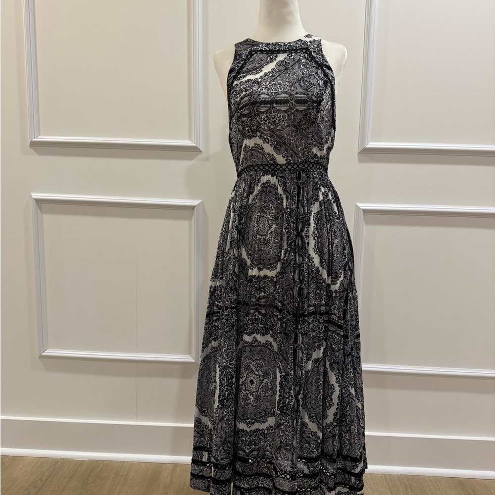 Zimmermann Black and White Maxi Dress